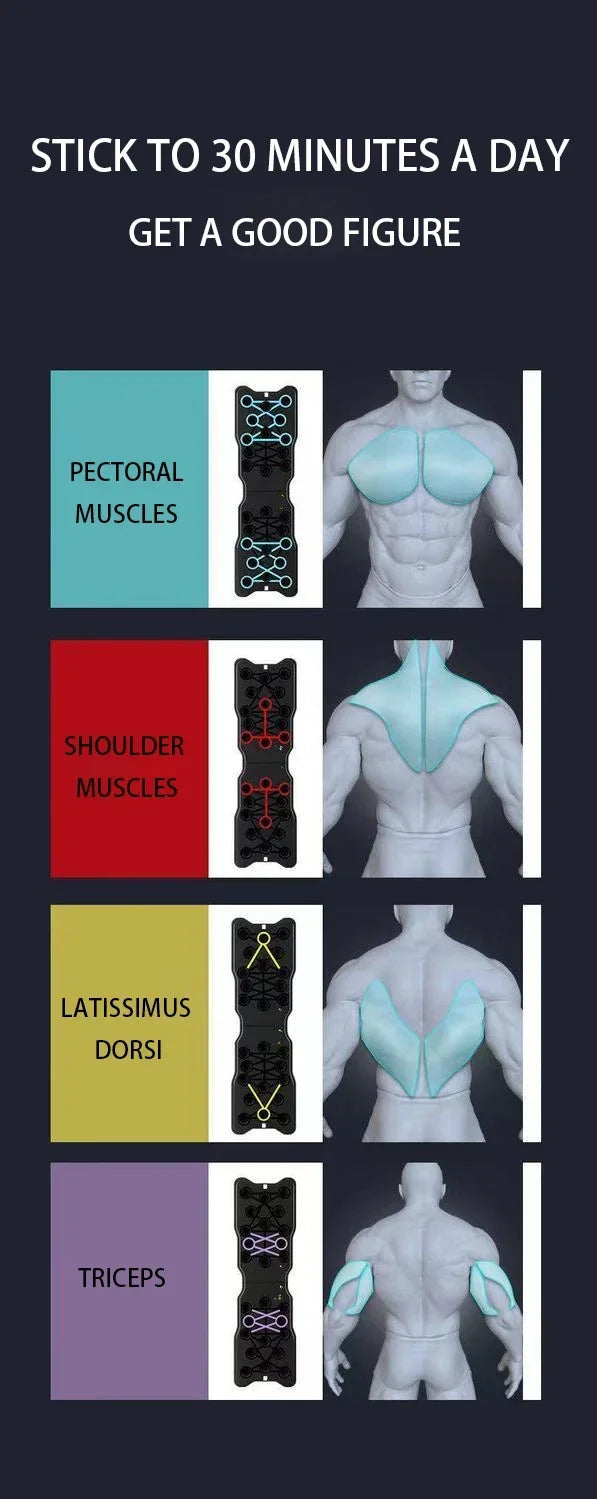 Push Up Training Board Combination Set Home Fitness Equipment Professional Chest Abdomen And Arm Strength Training Equipment