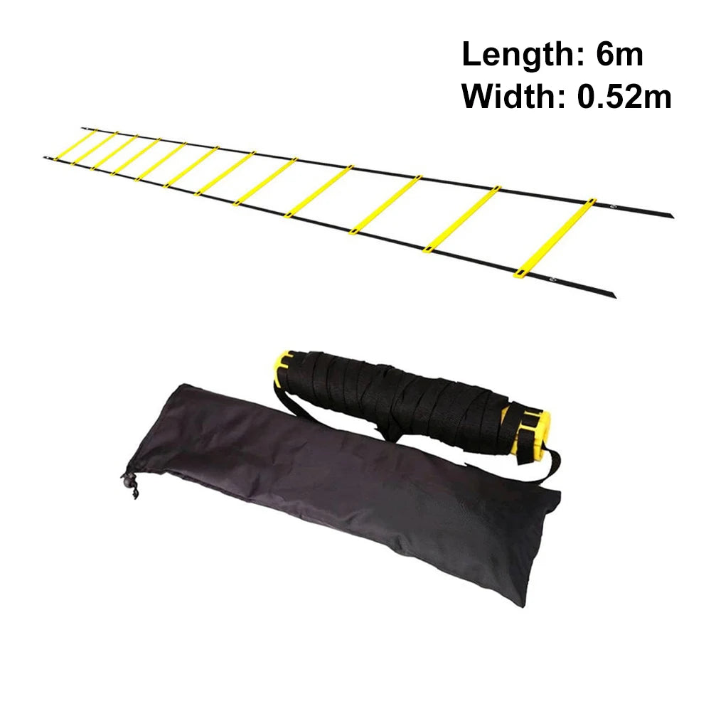 Agility Ladder Football Training Speed and Balance Training Footwork Nylon Strap Jumping Ladder Football Training Energy Ladder