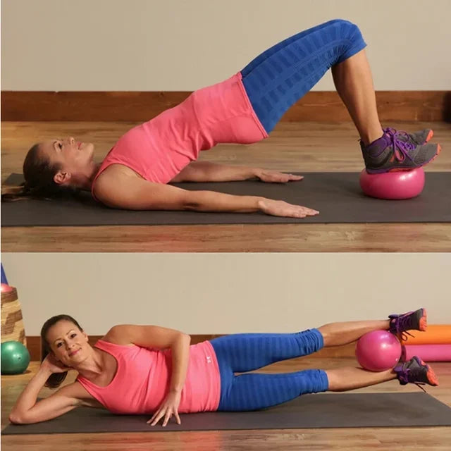 25cm Yoga Ball Exercise Gymnastic Fitness Pilates Ball Balance Exercise Gym Fitness Yoga Core Ball Indoor Training Equipment