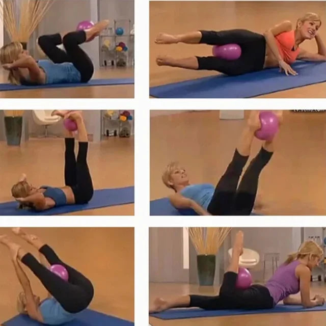 25cm Yoga Ball Exercise Gymnastic Fitness Pilates Ball Balance Exercise Gym Fitness Yoga Core Ball Indoor Training Equipment