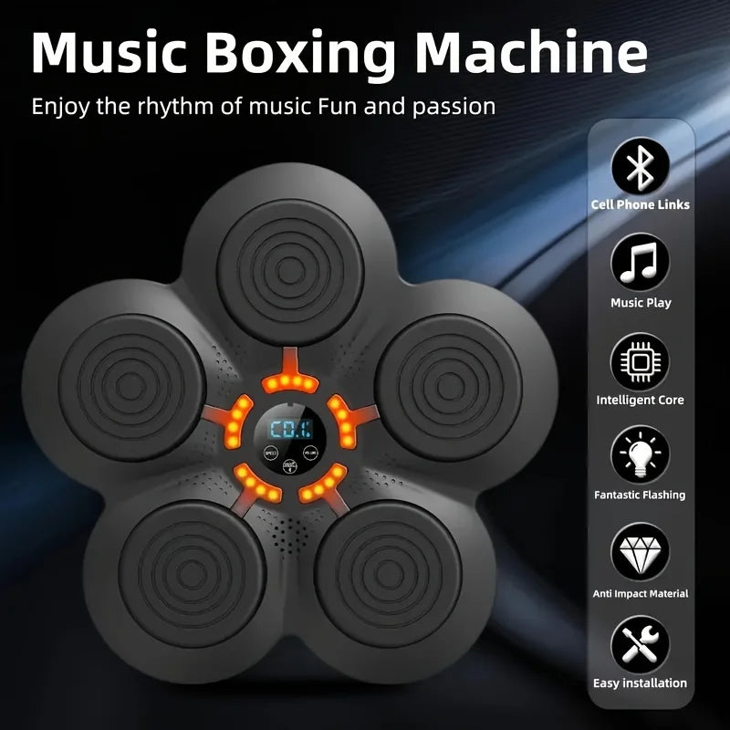Music Boxing Smart Target Wall Mounted Kick Punching Smart Boxing Target Workout Electronic Music Boxing Machine