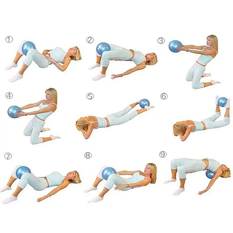 25cm Yoga Ball Exercise Gymnastic Fitness Pilates Ball Balance Exercise Gym Fitness Yoga Core Ball Indoor Training Equipment