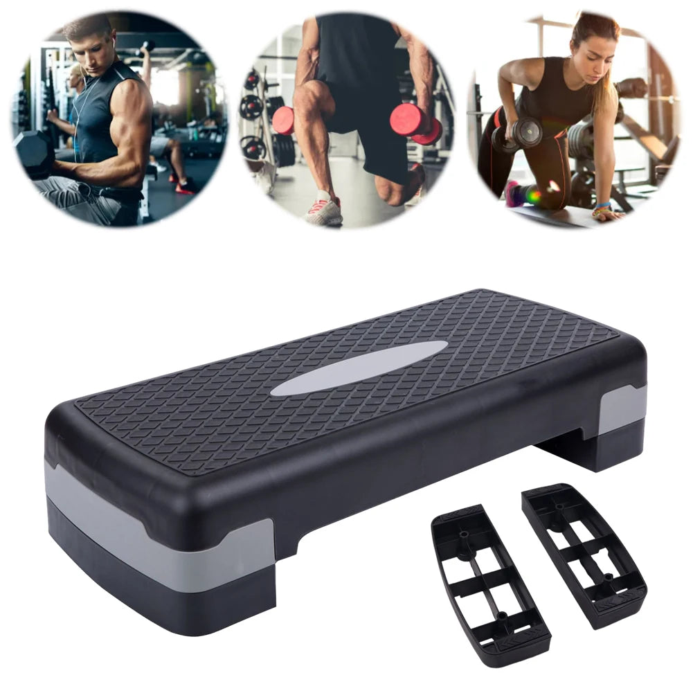 1Pair Fitness Step Pedal Base Adjustable Nonslip Aerobic Fitness Stepper Base Weight Bearing Training Accessory