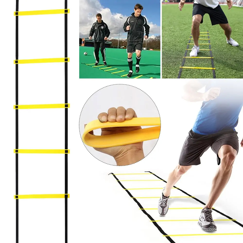 Agility Ladder Football Training Speed and Balance Training Footwork Nylon Strap Jumping Ladder Football Training Energy Ladder