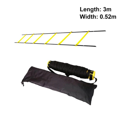 Agility Ladder Football Training Speed and Balance Training Footwork Nylon Strap Jumping Ladder Football Training Energy Ladder