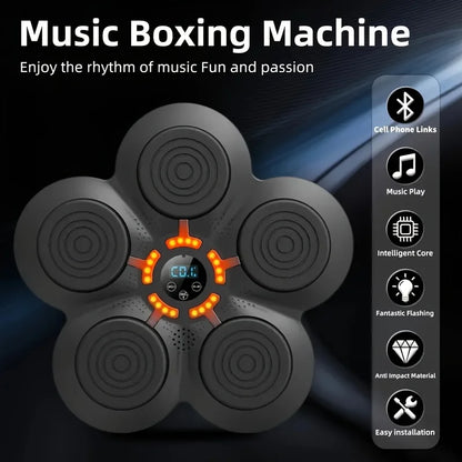 Music Boxing Smart Target Wall Mounted Kick Punching Smart Boxing Target Workout Electronic Music Boxing Machine