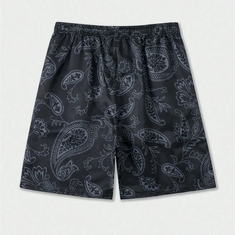 Skull Hand Print Beach Short Men Funny Clothes Quick Dry Drawstring Swim Trunks 2025 Fashion Summer Sports Football Pants