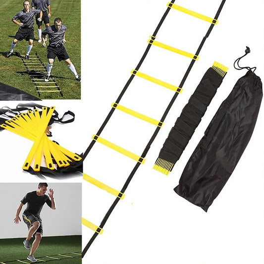 Agility Ladder Football Training Speed and Balance Training Footwork Nylon Strap Jumping Ladder Football Training Energy Ladder